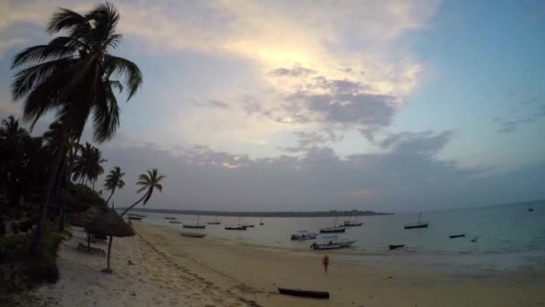 Buenos días, isla Mafia. Tanzania. Del océano Índico . — Vídeos de Stock