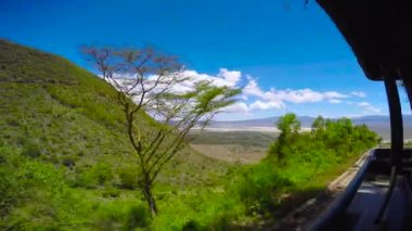 Ngorongoro krateri. Safari - Afrika savana yolculuk. Tanzanya.