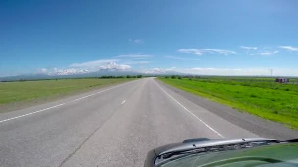 Viaggio nella penisola di Kamchatka . — Video Stock