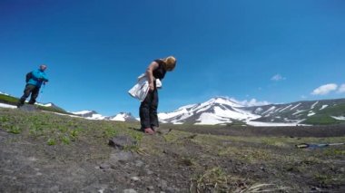  Kamçatka Yarımadası yolculuk. Saf Amerikan alan köpekler. Rusya.