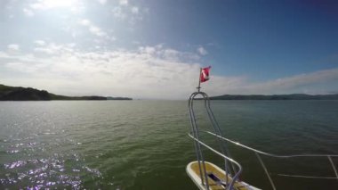 Kamçatka Yarımadası deniz Safari yolculuk. Rusya.