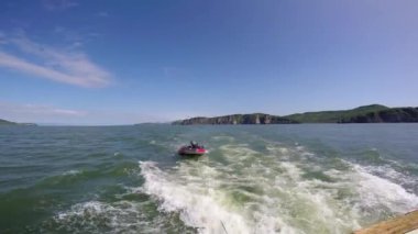 Kamçatka Yarımadası deniz Safari yolculuk. Rusya.