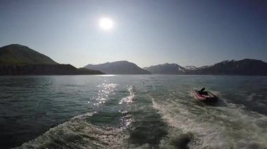 Kamçatka Yarımadası deniz Safari yolculuk. Rusya.