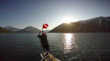 Kamçatka Yarımadası deniz Safari yolculuk. Rusya.
