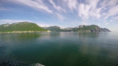 Kamçatka Yarımadası deniz Safari yolculuk. Rusya.