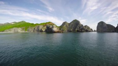 Kamçatka Yarımadası deniz Safari yolculuk. Deniz Aslanları.