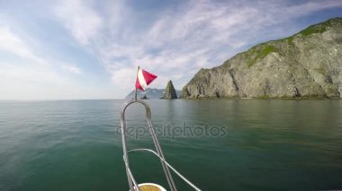 Kamçatka Yarımadası deniz Safari yolculuk. Rusya.