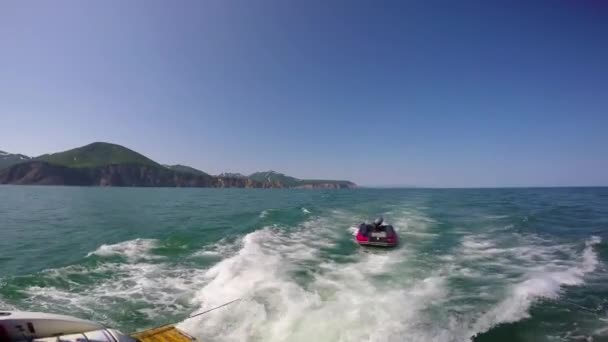 Mare Safari viaggio dalla penisola di Kamchatka. Russia . — Video Stock