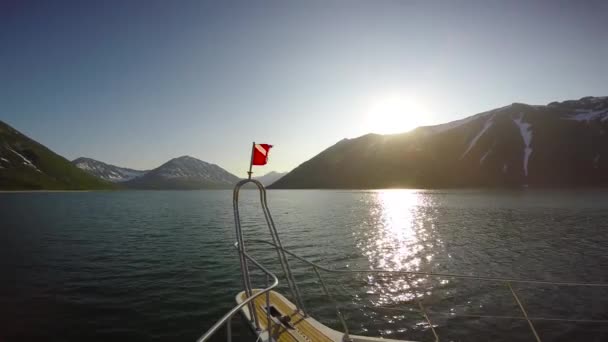 Viaje a Sea Safari desde la península de Kamchatka. Rusia . — Vídeo de stock