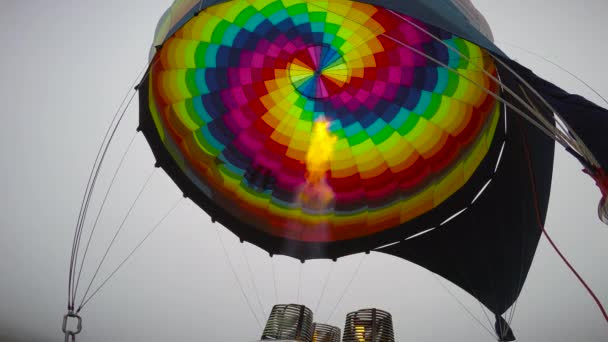 Reis naar het Russische schiereiland Kamtsjatka. Hete lucht ballonvlucht. Rusland. — Stockvideo