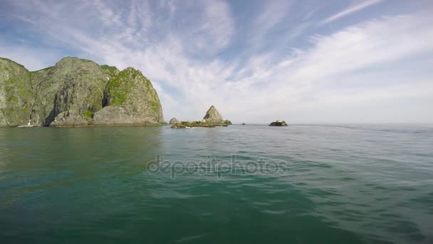 Mare Safari viaggio dalla penisola di Kamchatka. Russia . — Video Stock