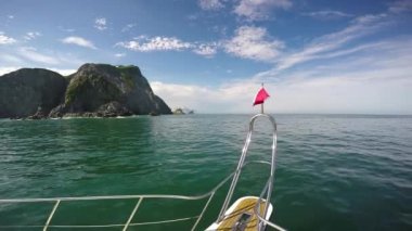 Kamçatka Yarımadası deniz Safari yolculuk. Rusya.