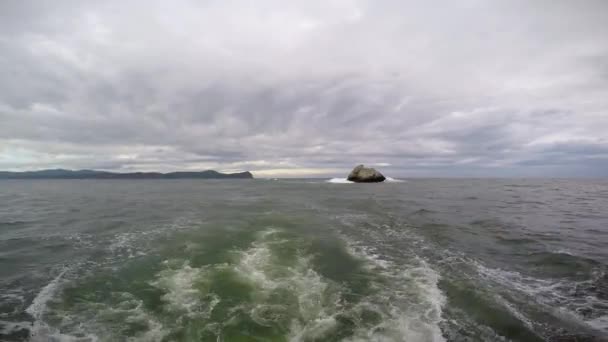 Viaje a Sea Safari desde la península de Kamchatka. Rusia . — Vídeo de stock