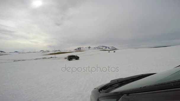 堪察加半岛之旅。Vilyuchinsky 火山周边地区. — 图库视频影像