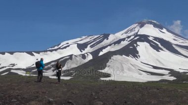 Kamçatka Yarımadası yolculuk. Koryaksky Vadisi ve Avachinsky volkanlar. Rusya.