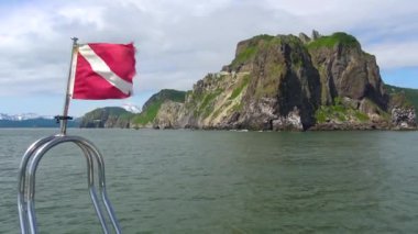 Deniz Safari yolculuk Kamçatka Yarımadası boyunca. Rusya. 