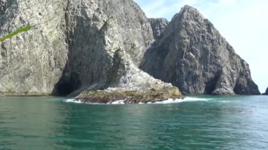 Deniz Safari yolculuk Kamçatka Yarımadası boyunca. Rusya. 