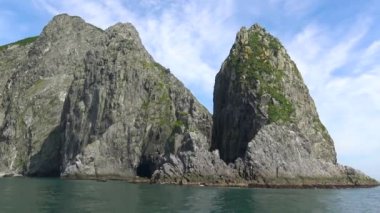 Deniz Safari yolculuk Kamçatka Yarımadası boyunca. Rusya.