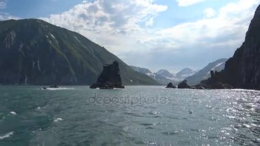 Deniz Safari yolculuk Kamçatka Yarımadası boyunca. Rusya.