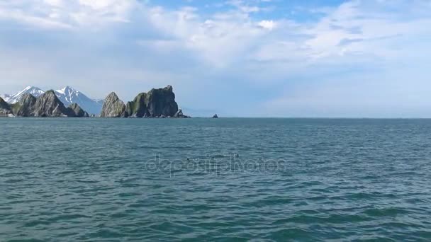 Sea Safari journey along the Kamchatka Peninsula. Russia. — Stock Video