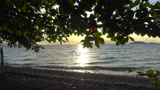 Coucher Soleil Pittoresque Large Île Philippine Negros — Video