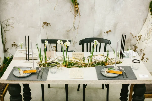 Wedding table setting. — Stock Photo, Image