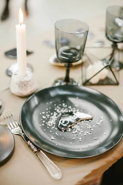 Mesa de casamento configuração . — Fotografia de Stock