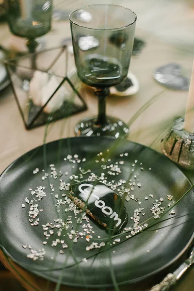 Wedding table setting. — Stock Photo, Image