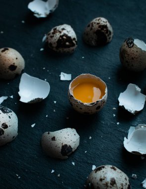 Bıldırcın yumurta gıda arka plan.