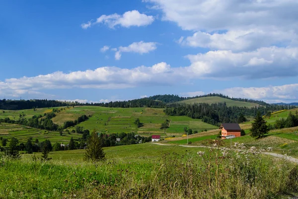 Ländlicher Raum in den Karpaten — Stockfoto