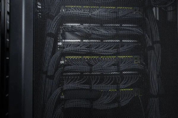 The huge data center server room cloud services — Stock Photo, Image