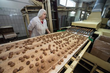 çok tatlı pasta yemek fabrikası büyük üretim