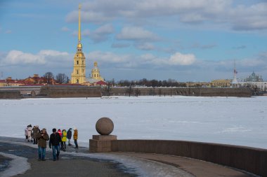 Peter ve Paul Fortress kışın