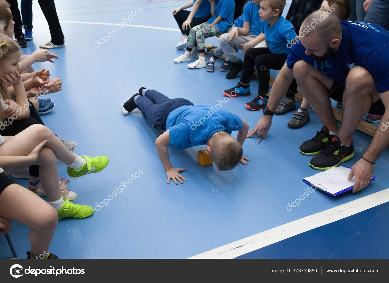 Petersburg Russia March Physical Education Lesson Junior High School Stock Editorial Photo C Gogiyan