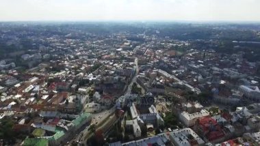 Lviv panorama kuş uçuş yükseklikten