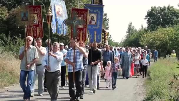 La procession la procession à Pâques . — Video