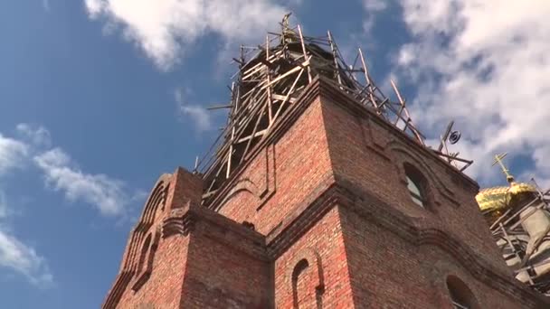 Construcción del templo. — Vídeo de stock