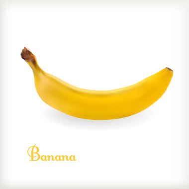 Beyaz arkaplanda muz