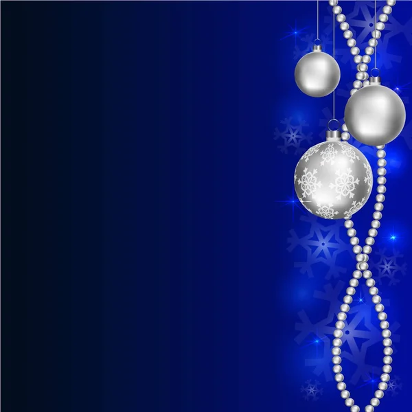 Fond bleu Noël — Image vectorielle