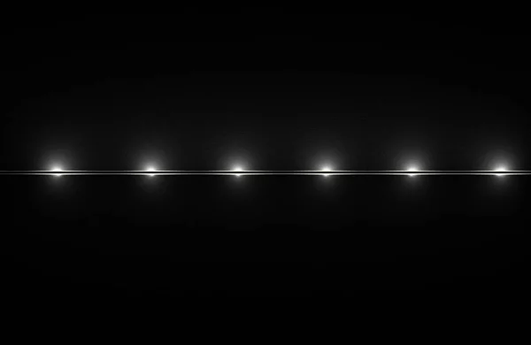 Şık siyah arka plan ve ışıklı vitrin, 3d