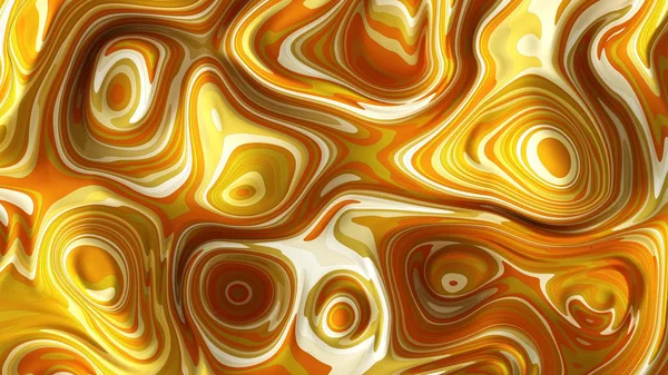 Schöne gelbe Paisley-Textur. 3D Illustration, 3D Rendering. — Stockfoto