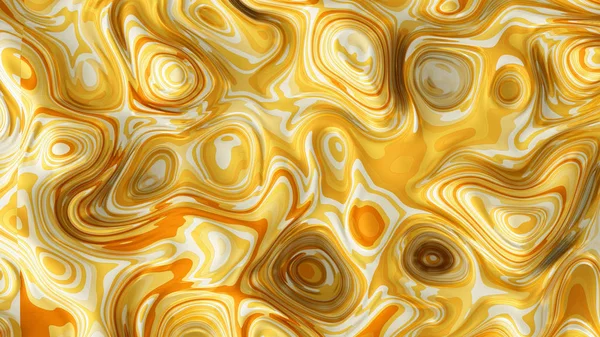 Schöne gelbe Paisley-Textur. 3D Illustration, 3D Rendering. — Stockfoto