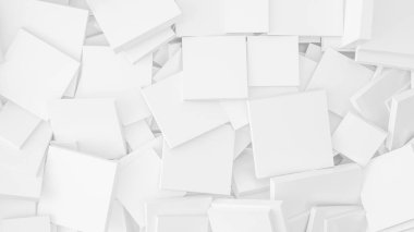 Beyaz arka plan. 3D Resim, 3d render.