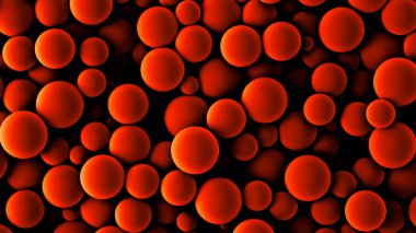 Kırmızı arka plan. 3D Resim, 3d render.