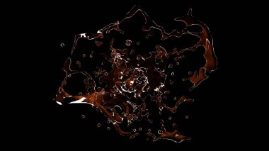 İzole giriş siyah bir arka plan. 3D çizim 3d render