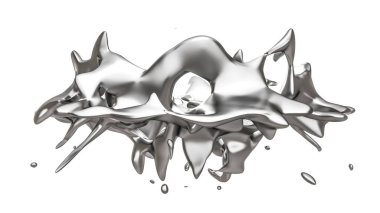 İzole giriş siyah bir arka plan. 3D çizim 3d render