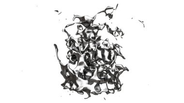 İzole giriş siyah bir arka plan. 3D çizim 3d render