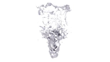 İzole giriş siyah bir arka plan. 3D çizim 3d render