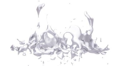 İzole giriş siyah bir arka plan. 3D çizim 3d render