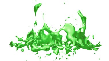 İzole giriş siyah bir arka plan. 3D çizim 3d render